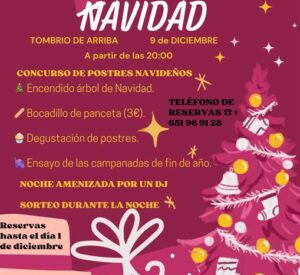 Bienvenida a la Navidad en Tombrio de Arriba cartel