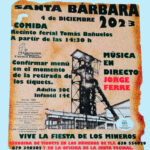 Comida de Santa Barbara en Fabero cartel