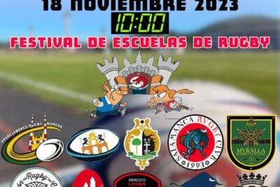 Festival de escuelas de rugby cartel