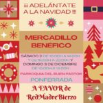 Mercadillo benéfico en la Rosaleda cartel