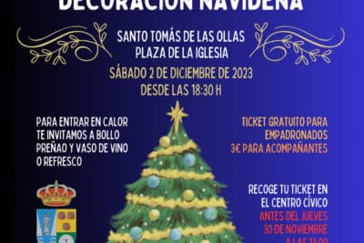 Santo Tomás de las Ollas se Viste de Navidad cartel