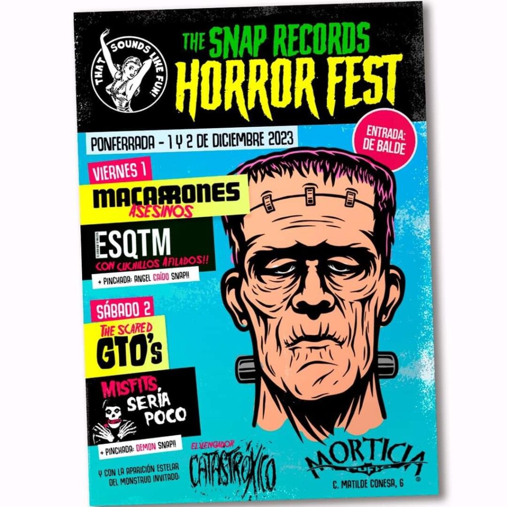 Snap Records Horror Fest en el Morticia cartel