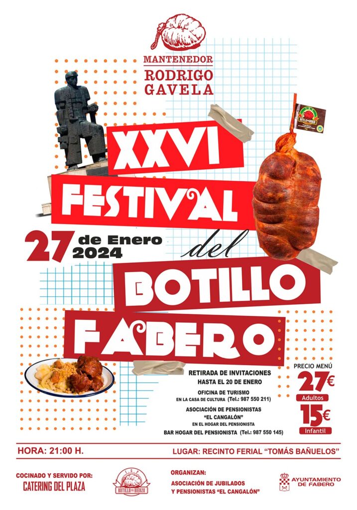 XXVI Festival del Botillo Villa de Fabero cartel