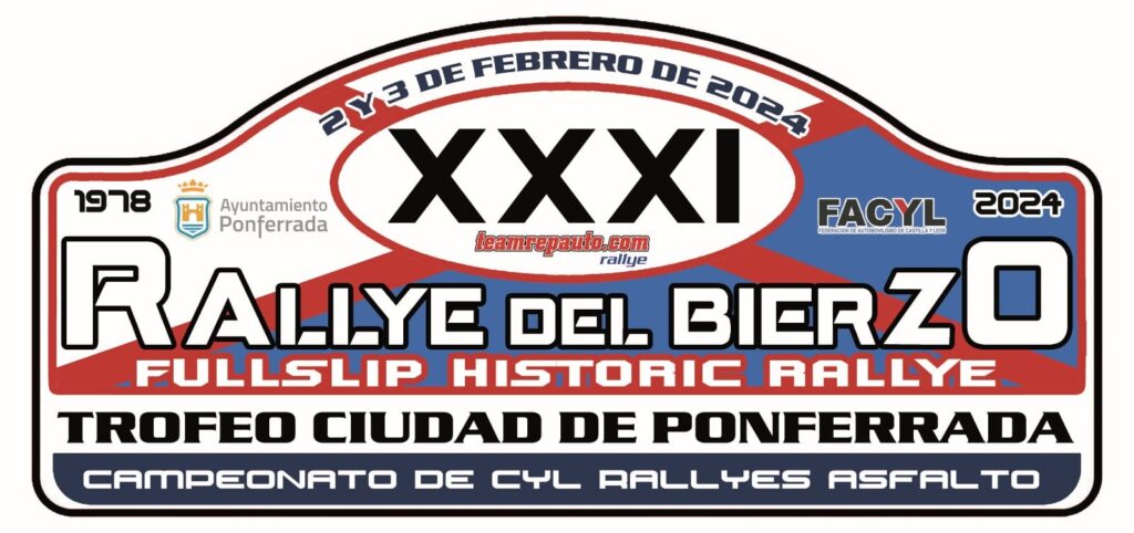 XXXI Rally del Bierzo Trofeo Ciudad de Ponferrada cartel