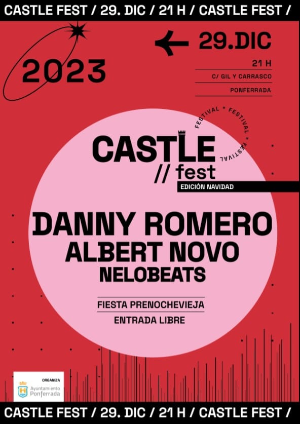 Castle Fest Fiesta Prenochevieja cartel