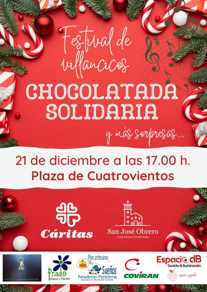 Chocolatada Solidaria a favor de Cáritas