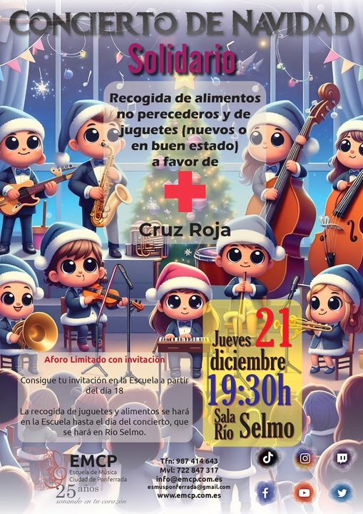 Concierto de Navidad Solidario cartel