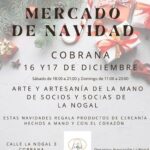 Mercado de Navidad en Cobrana cartel