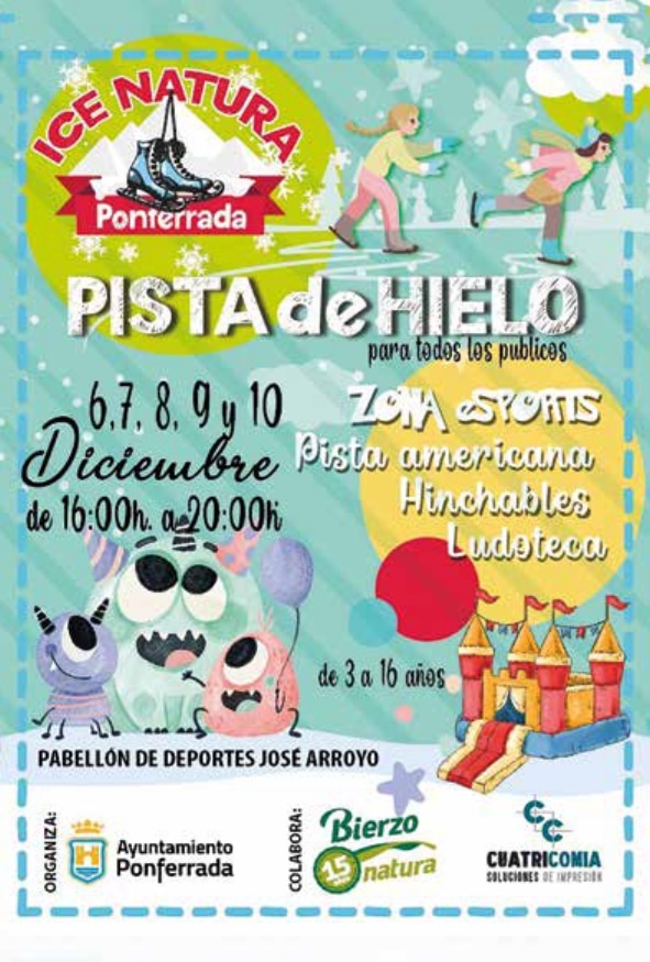 Pista de Hielo en Ponferrada cartel