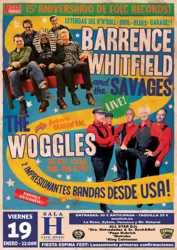 Barrence Whitfield & the Savages +The Woggles en Ponferrada