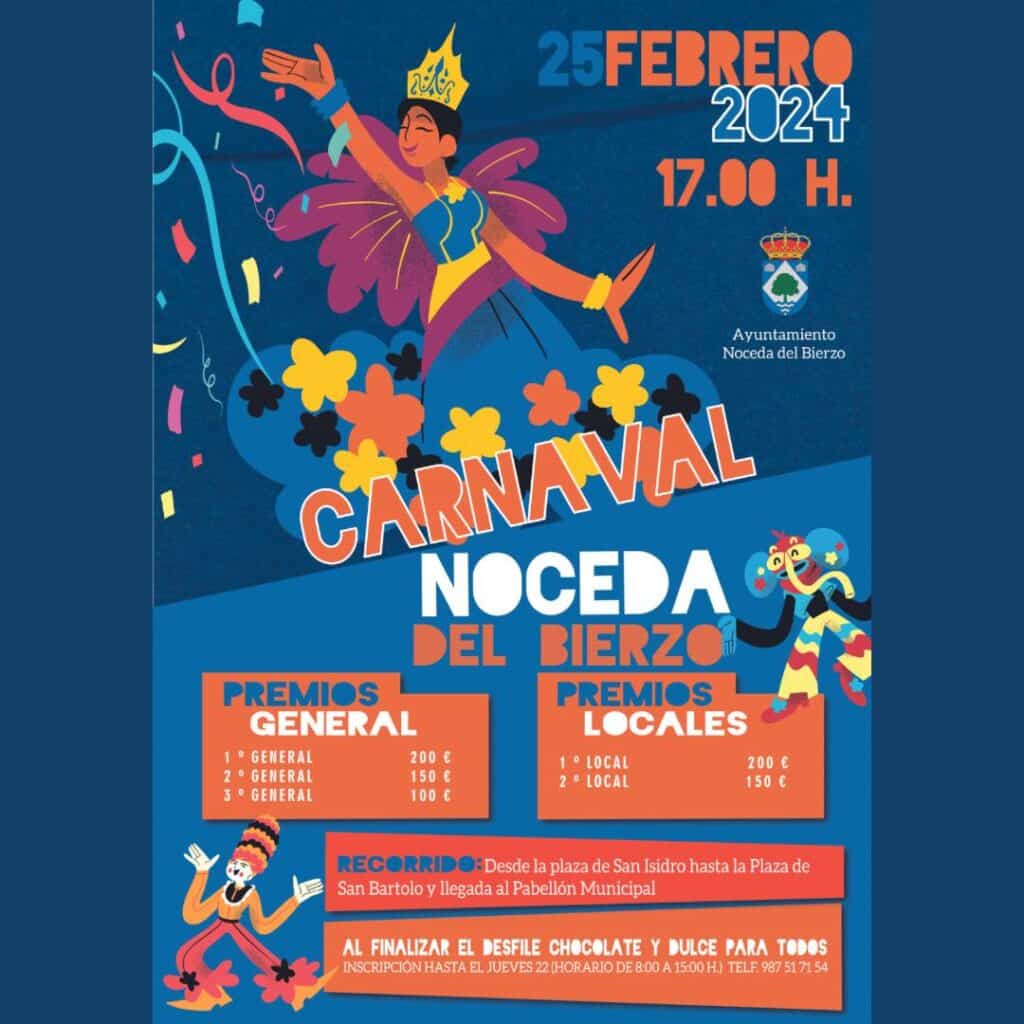 Carnaval en Noceda del Bierzo 2024 cartel