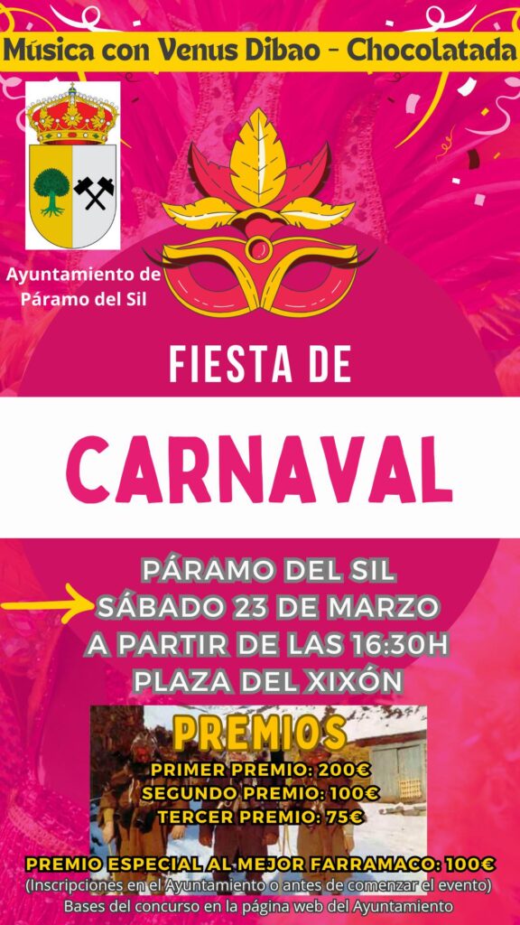 Carnaval en Paramo del Sil cartel nuevo2