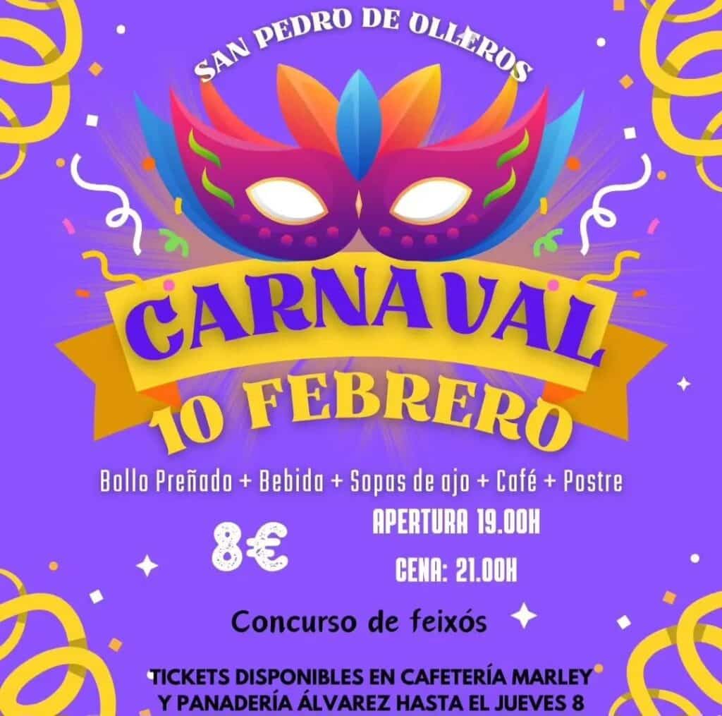 Carnaval en San Pedro de Olleros cartel