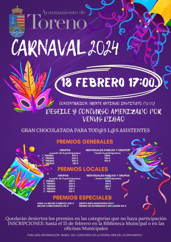 Carnaval en Toreno 2024 cartel