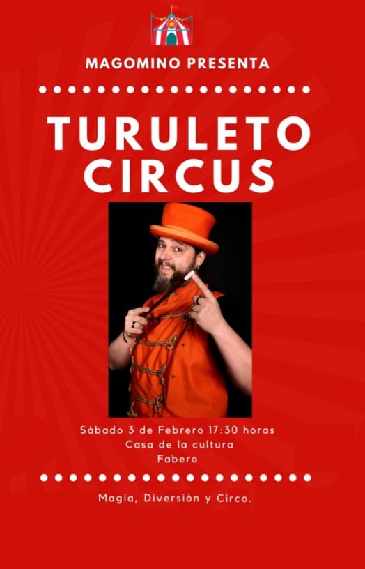 Espectáculo de magia y circo en Fabero cartel