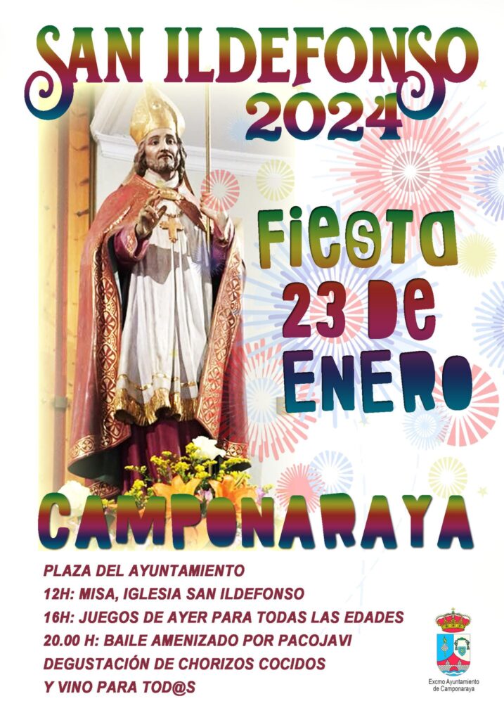 Fiesta en Camponaraya San Ildefonso cartel