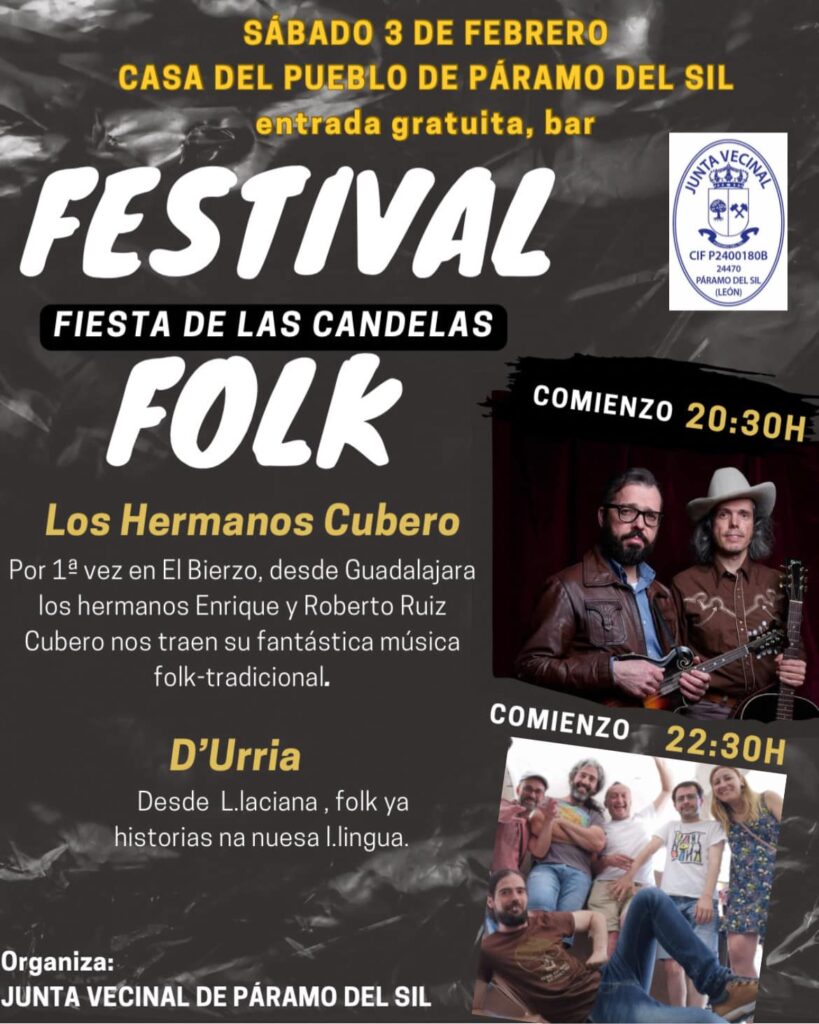 Fiestas en Paramo del Sil de Las Candelas 2024 festival folk
