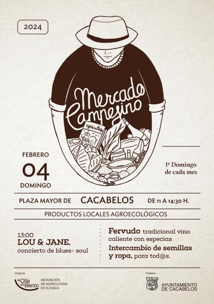 Mercado Campesino de Cacabelos - Febrero 2024 cartel