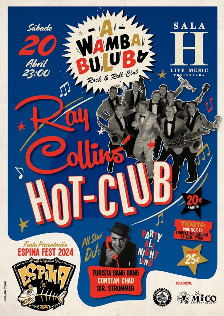 Ray Collins Hot Club en Ponferrada cartel