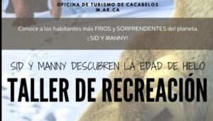 Taller de recreación - Sid y Manny descubren la edad de hielo en Cacabelos portada