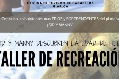 Taller de recreación - Sid y Manny descubren la edad de hielo en Cacabelos portada