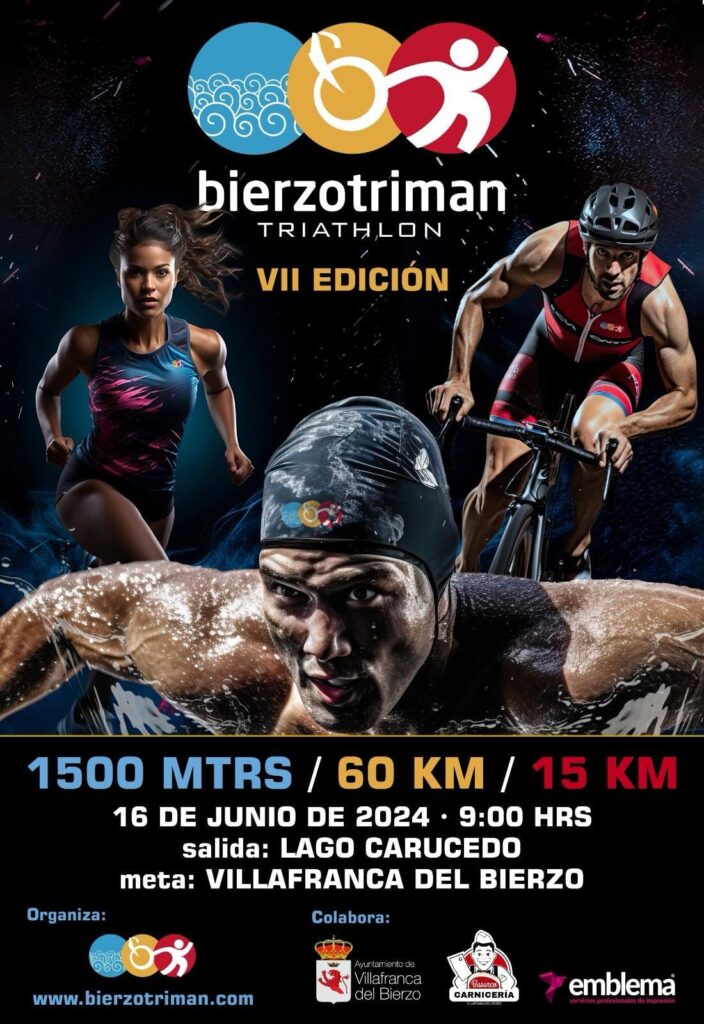 VII BierzoTriman Triathlon 2024 cartel