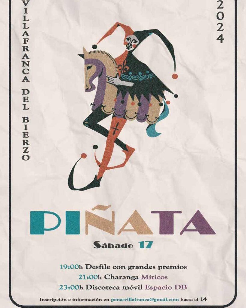 Carnaval en Villafranca 2024 con su tradicional Sábado de Piñata cartel