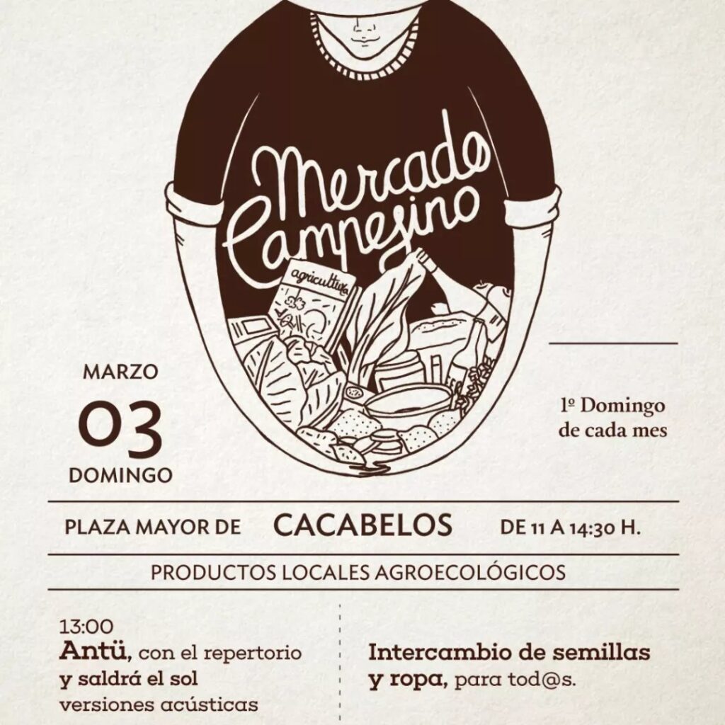 Mercado Campesino de Cacabelos - Marzo 2024 cartel