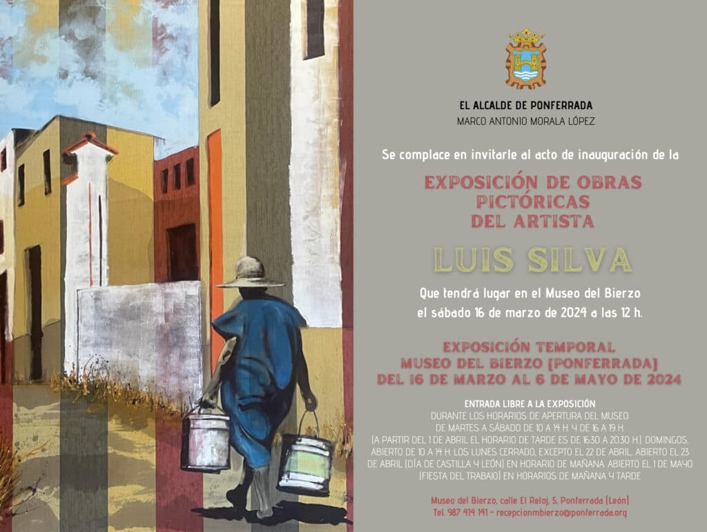 Exposición Artística de Luis Silva en el Museo del Bierzo cartel