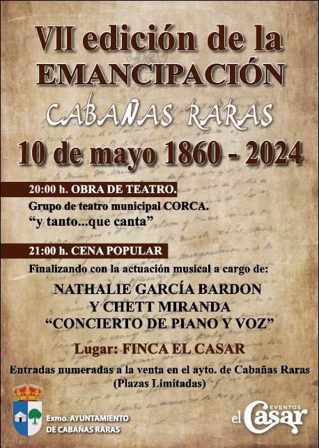 Cabañas Raras celebra su emancipación del Señorío de Arganza cartel