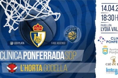 Fase de ascenso a LEB Oro Clínica Ponferrada vs CB L’Horta Godella este domingo