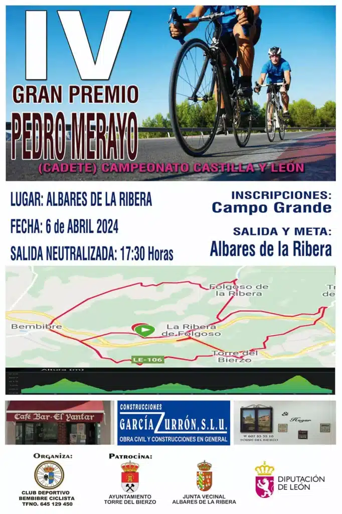 Gran Premio Ciclista Pedro Merayo de Albares de la Ribera cartel