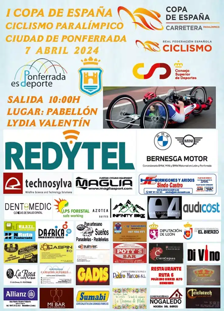 I Copa de España de Ciclismo Paralímpico Ciudad de Ponferrada cartel