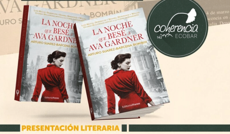 Presentacion del Libro La noche que bese a Ava Gardner en el Coherencia Ecobar portada