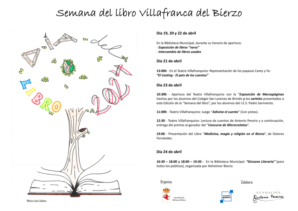Semana del Libro 2024 en Villafranca del Bierzo cartel