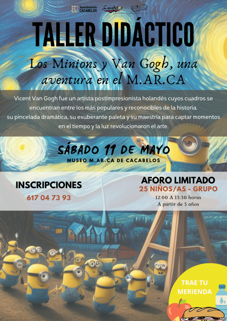 Impresionismo de Van Gogh con los Minion cartel