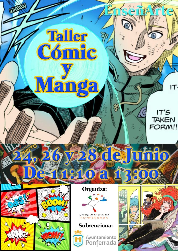 Taller Gratuito de Cómic y Manga para Jóvenes en Ponferrada