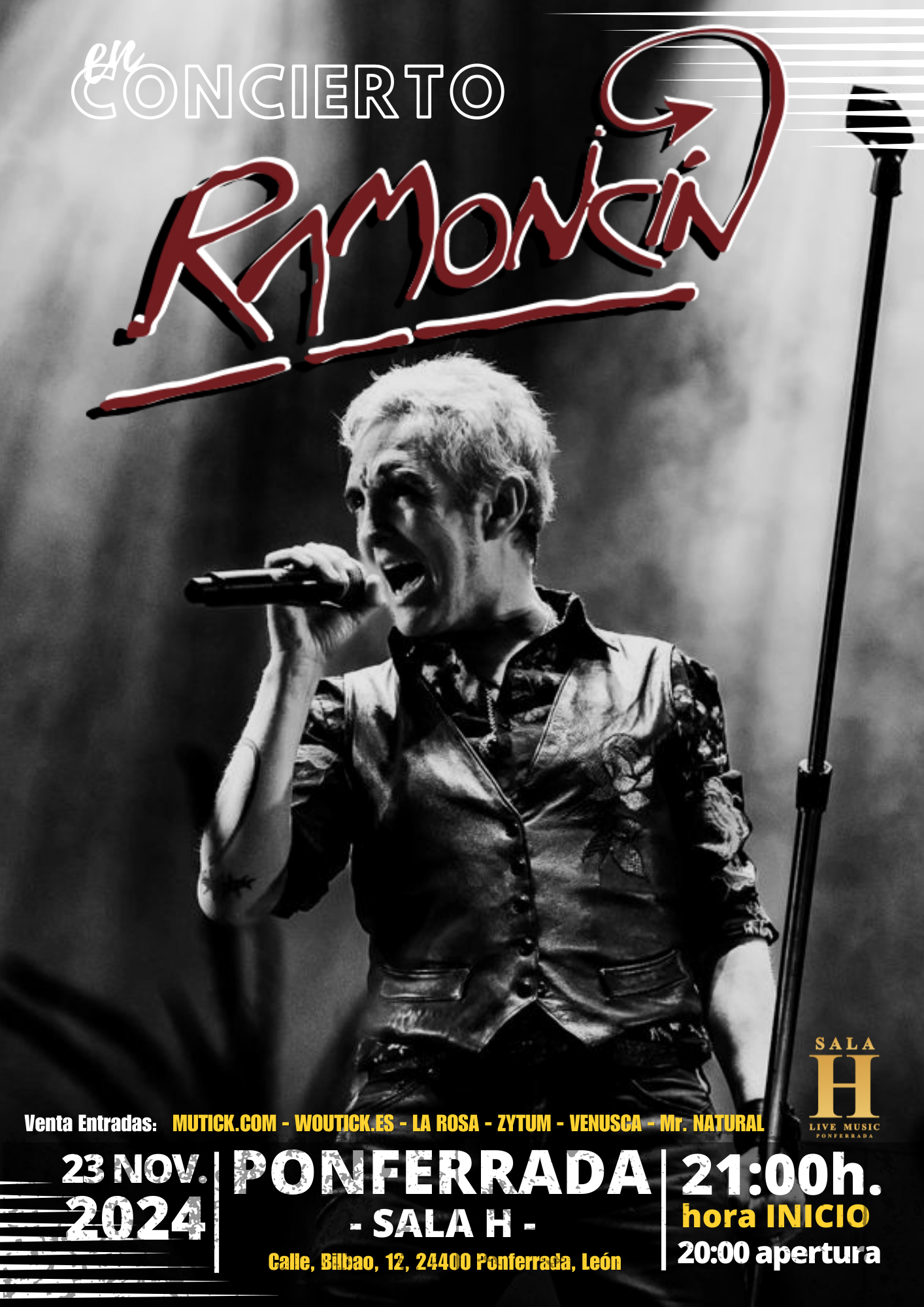 Concierto de Ramoncín en Ponferrada - Qué Ver en Ponferrada