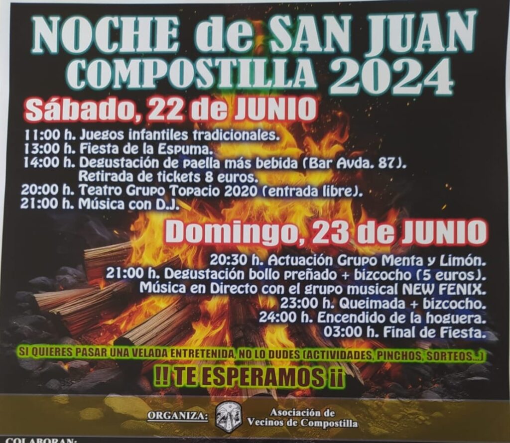 noche de san juan en compostilla