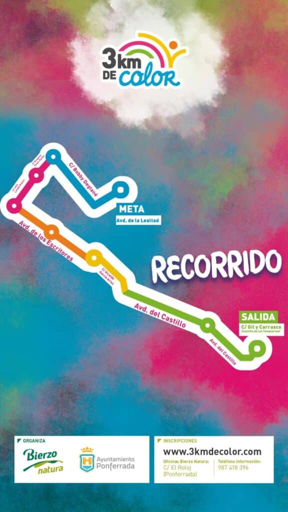 3km de color recorrido