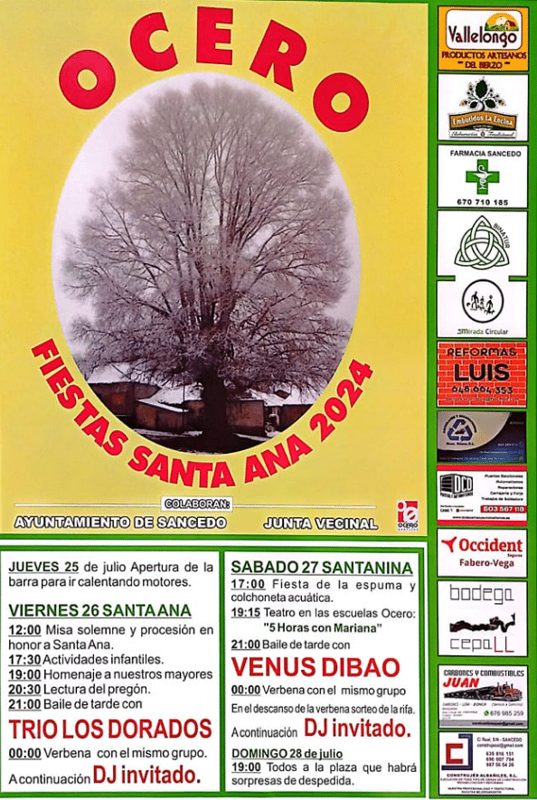 CARTEL FIESTAS DE OCERO