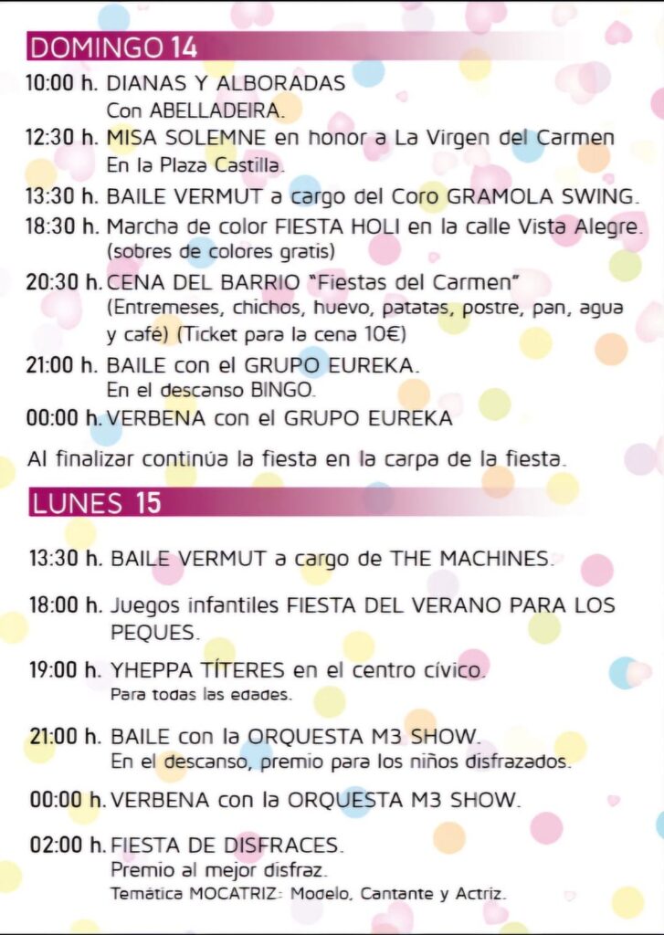 Fiestas del Carmen 2024 en el Barrio de La Placa de Ponferrada 2