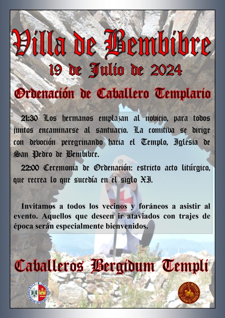 Ordenación de Caballero Templario en Bembibre