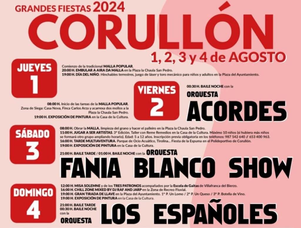 cartel fiestas de corullon