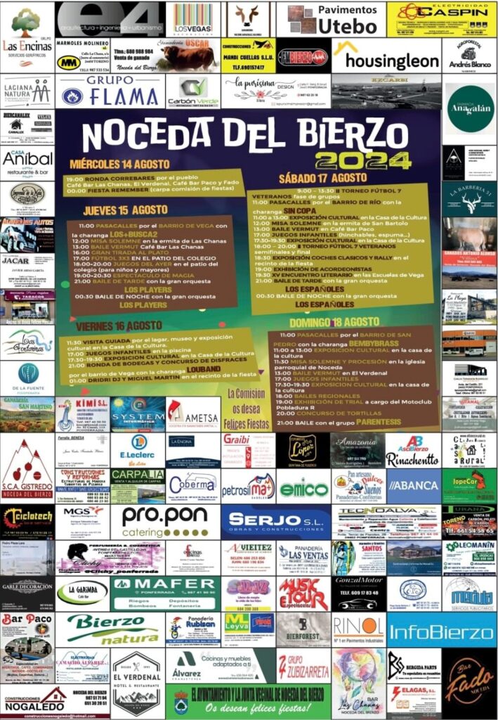 cartel fiestas de noceda