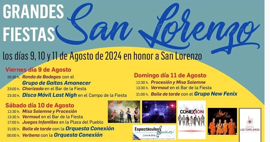 fiestas de san lorenzo 2024