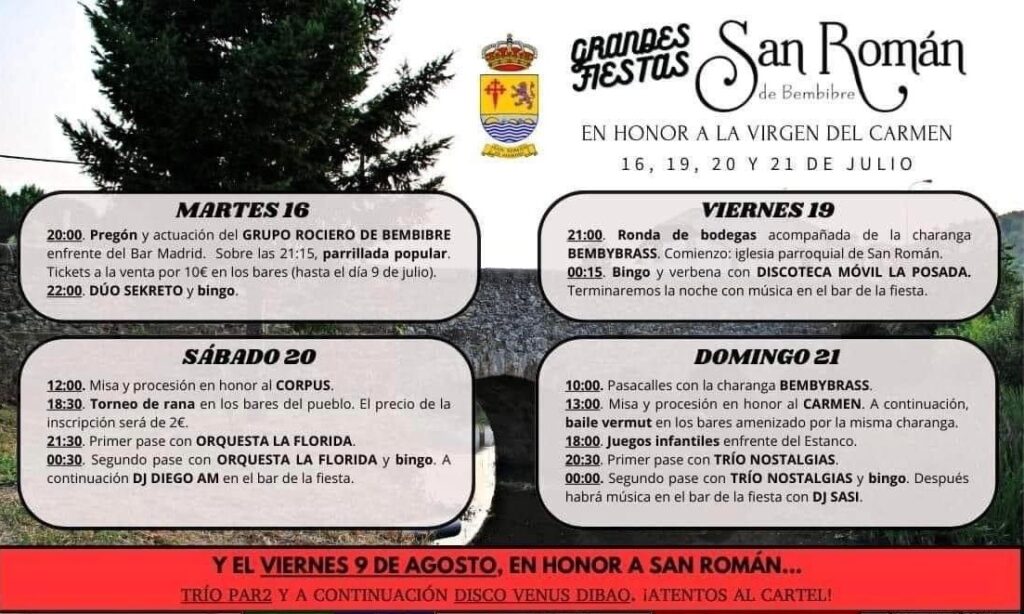 fiestas de san roman de bembibre