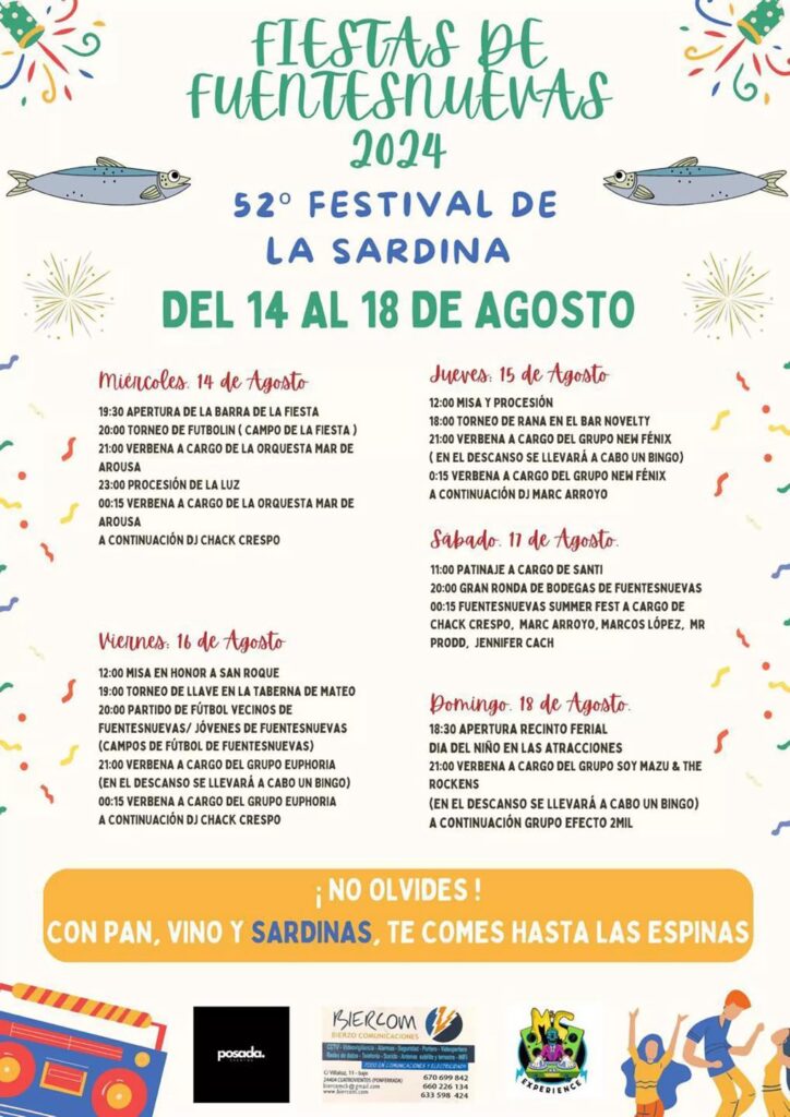 FIESTAS EN FUENTESNUEVAS 2024