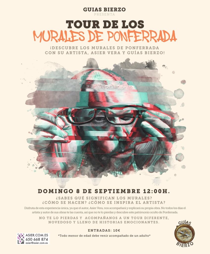 Tour de los Murales Zona Alta de Ponferrada cartel