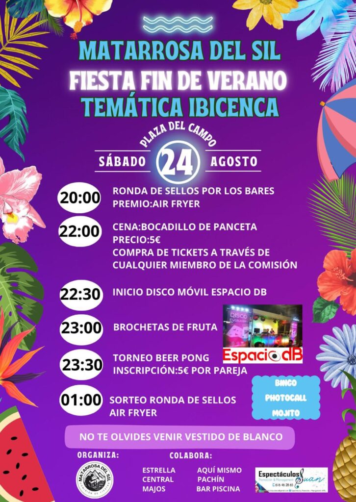 fiesta ibincenca en Matarrosal del Sil